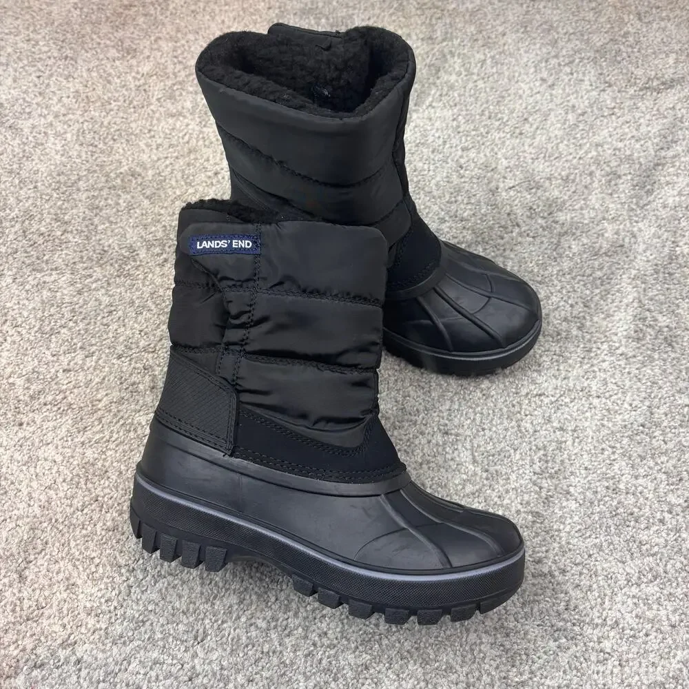 New! Lands End Kids Frost Insulated Waterproof snow boots size 1
